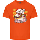 Ramen Lucky Cat Kids T-Shirt Childrens Orange
