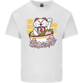 Ramen Lucky Cat Kids T-Shirt Childrens White