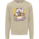 Ramen Lucky Cat Mens Sweatshirt Jumper Sand