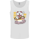 Ramen Lucky Cat Mens Vest Tank Top White