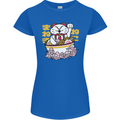 Ramen Lucky Cat Womens Petite Cut T-Shirt Royal Blue
