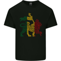Rasta Lion Jamaica Reggae Music Jamaican Kids T-Shirt Childrens Black
