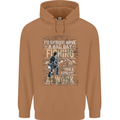 Rather a Bad Day Fishing Funny Fisherman Mens 80% Cotton Hoodie Caramel Latte