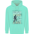 Rather a Bad Day Fishing Funny Fisherman Mens 80% Cotton Hoodie Peppermint