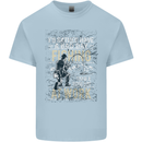 Rather a Bad Day Fishing Funny Fisherman Mens Cotton T-Shirt Tee Top Light Blue