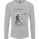 Rather a Bad Day Fishing Funny Fisherman Mens Long Sleeve T-Shirt Sports Grey