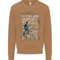 Rather a Bad Day Fishing Funny Fisherman Mens Sweatshirt Jumper Caramel Latte