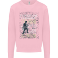 Rather a Bad Day Fishing Funny Fisherman Mens Sweatshirt Jumper Light Pink