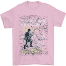 Rather a Bad Day Fishing Funny Fisherman Mens T-Shirt Cotton Gildan Light Pink