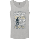 Rather a Bad Day Fishing Funny Fisherman Mens Vest Tank Top Sports Grey