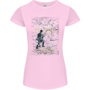 Rather a Bad Day Fishing Funny Fisherman Womens Petite Cut T-Shirt Light Pink