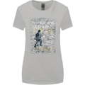 Rather a Bad Day Fishing Funny Fisherman Womens Wider Cut T-Shirt Sports Grey