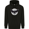 Raven Moon Vikings Childrens Kids Hoodie Black