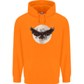 Raven Moon Vikings Childrens Kids Hoodie Orange