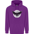 Raven Moon Vikings Childrens Kids Hoodie Purple
