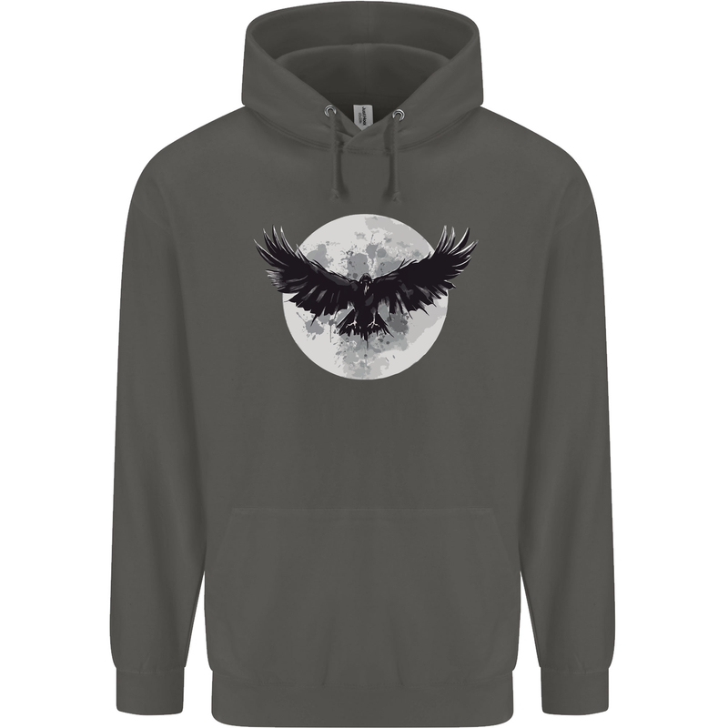 Raven Moon Vikings Childrens Kids Hoodie Storm Grey