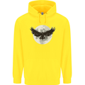 Raven Moon Vikings Childrens Kids Hoodie Yellow