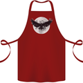 Raven Moon Vikings Cotton Apron 100% Organic Maroon