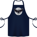 Raven Moon Vikings Cotton Apron 100% Organic Navy Blue