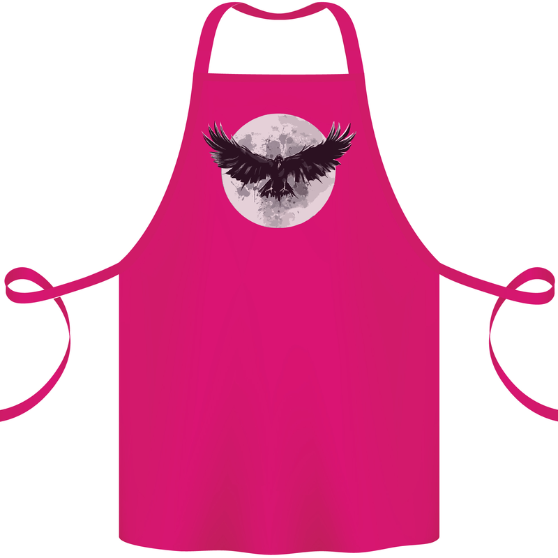 Raven Moon Vikings Cotton Apron 100% Organic Pink