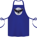 Raven Moon Vikings Cotton Apron 100% Organic Royal Blue
