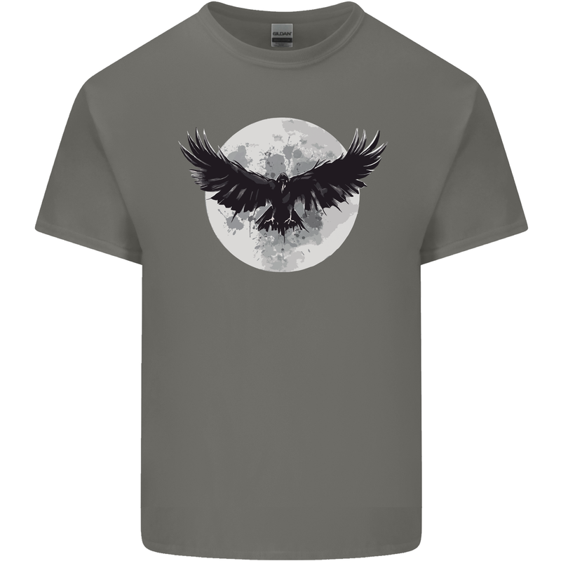 Raven Moon Vikings Kids T-Shirt Childrens Charcoal