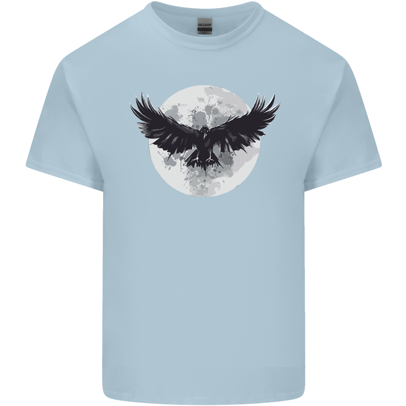 Raven Moon Vikings Kids T-Shirt Childrens Light Blue