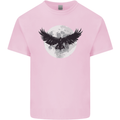Raven Moon Vikings Kids T-Shirt Childrens Light Pink
