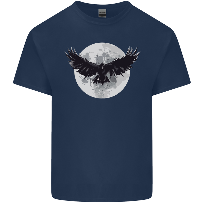 Raven Moon Vikings Kids T-Shirt Childrens Navy Blue