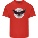 Raven Moon Vikings Kids T-Shirt Childrens Red