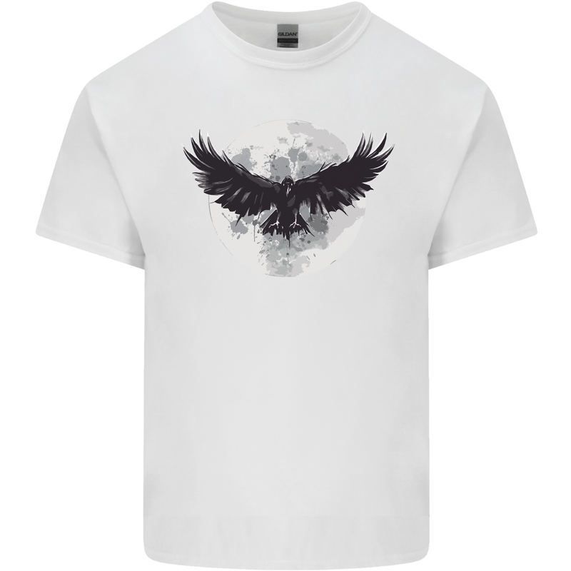 Raven Moon Vikings Kids T-Shirt Childrens White