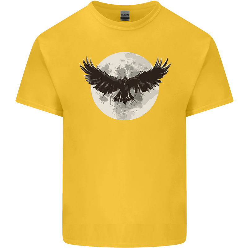 Raven Moon Vikings Kids T-Shirt Childrens Yellow
