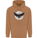 Raven Moon Vikings Mens 80% Cotton Hoodie Caramel Latte