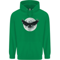 Raven Moon Vikings Mens 80% Cotton Hoodie Irish Green
