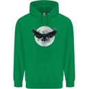 Raven Moon Vikings Mens 80% Cotton Hoodie Irish Green