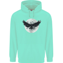 Raven Moon Vikings Mens 80% Cotton Hoodie Peppermint