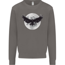 Raven Moon Vikings Mens Sweatshirt Jumper Charcoal