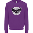 Raven Moon Vikings Mens Sweatshirt Jumper Purple