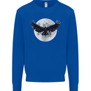 Raven Moon Vikings Mens Sweatshirt Jumper Royal Blue