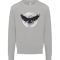 Raven Moon Vikings Mens Sweatshirt Jumper Sports Grey