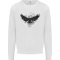 Raven Moon Vikings Mens Sweatshirt Jumper White