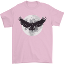 Raven Moon Vikings Mens T-Shirt 100% Cotton Light Pink