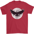 Raven Moon Vikings Mens T-Shirt 100% Cotton Red