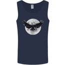 Raven Moon Vikings Mens Vest Tank Top Navy Blue