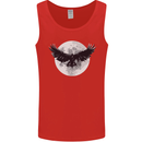 Raven Moon Vikings Mens Vest Tank Top Red