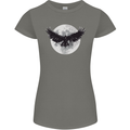 Raven Moon Vikings Womens Petite Cut T-Shirt Charcoal