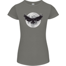 Raven Moon Vikings Womens Petite Cut T-Shirt Charcoal