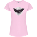 Raven Moon Vikings Womens Petite Cut T-Shirt Light Pink