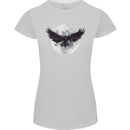 Raven Moon Vikings Womens Petite Cut T-Shirt Sports Grey