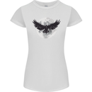 Raven Moon Vikings Womens Petite Cut T-Shirt White